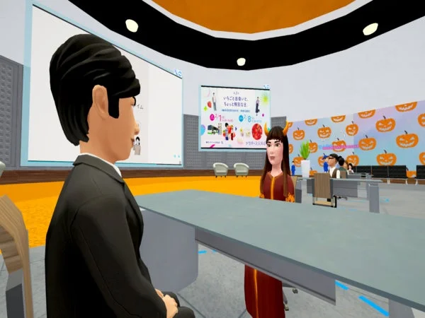 メタバース空間でのアバター交流