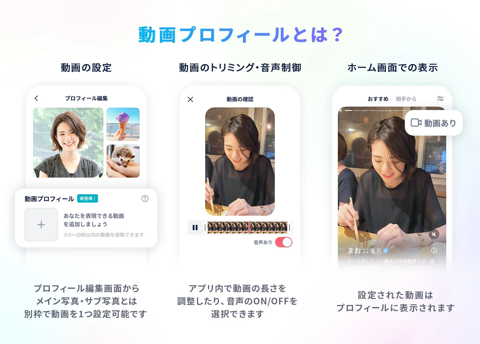 動画プロフィール機能の概要